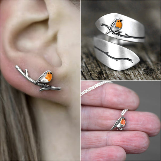 Rotkehlchen Schmuckset